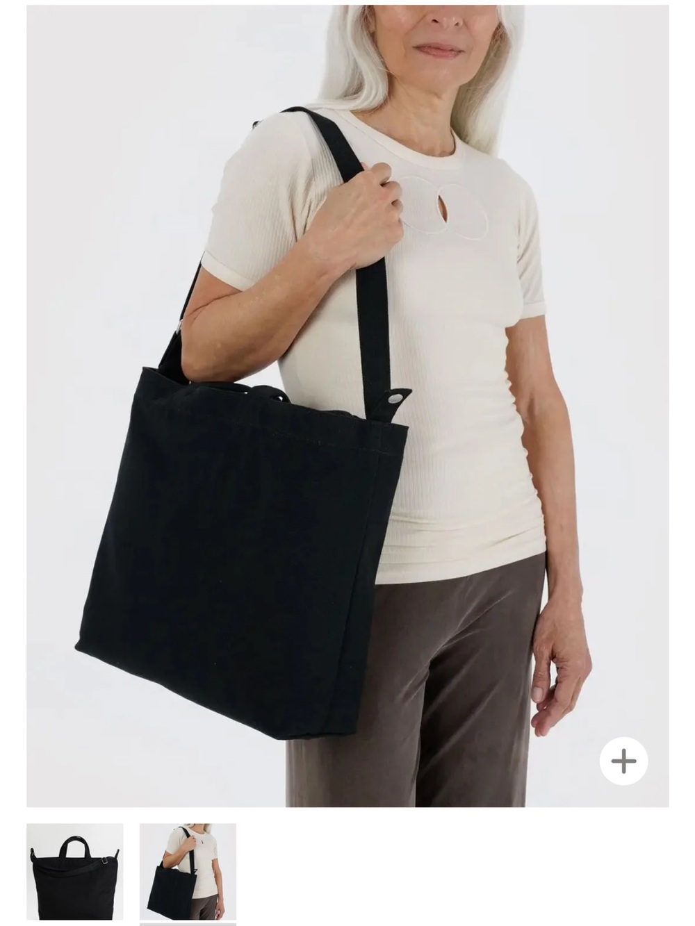 Baggu Horizontal Zip Duck Bag - Black